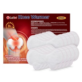 Lehot Knee Warmers Patch Disposable with Adhesive Backing Gives Hours Warm Pad - 40 Packs, Knee Warmers Long Lasting Safe Natural Odorless Air Activated, Suitable for Outdoor sports, Winter Essentials