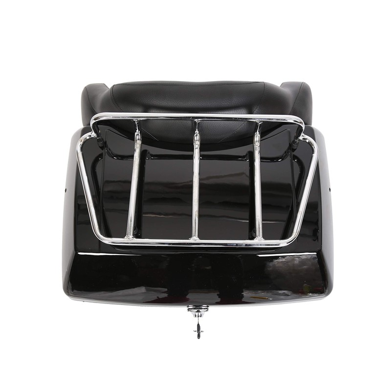 KUAFU Motorcycle Trunk Compatible with Harley Honda Yamaha Suzuki Cruiser