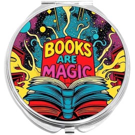 NewCharms Books are Magic Compact with Mirrors - Perfect Pocket and Purse Size Folding Mirror for Applying Make Up Anywhere