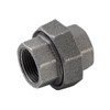 PlumberStop - 1/2 BLACK UNION, Black Iron Malleable Pipe Fittings, Steel For Heating Industrial Residential Commerical Plumbing