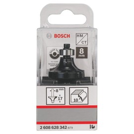 Bosch 2608628342 Rounding Router Bit 8mmx32, 7mmx57mm