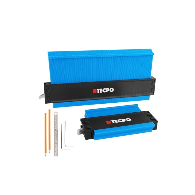 TECPO 2 x Contour Gauge 150 and 250 mm Measuring