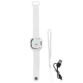Ultrasonic Mosquito Repellent Bracelet with Time Display Anti Mosquito Wristband for Outdoor(White )