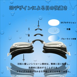 [JINSCOOP] Swimming Goggles, Prescription Swim Goggles, For Kids/Adults, Myopia, Prescription Lenses, Anti-Fog, UV Protection, Anti-Fog, Anti-Fog, Antibacterial Cushion, Leak Proof with Case, Unisex,