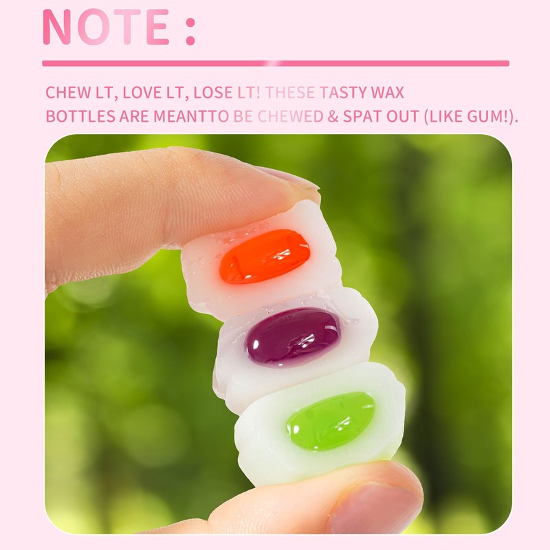 GLEAMETT Chewable Wax Candy,40Count(2.65oz),Stress Relief Snack for Adults,Chewing Fun, Office