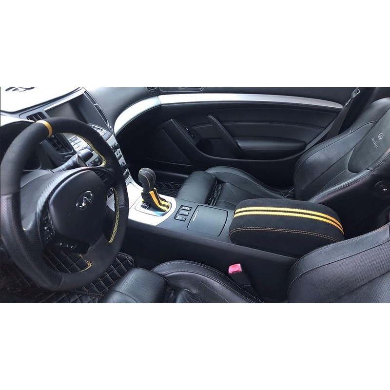 RedlineGoods Armrest cover type 3 compatible with Infiniti G37 (V36)