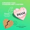 1 x Heart Coaster - Name Imani Marble Stone Texture