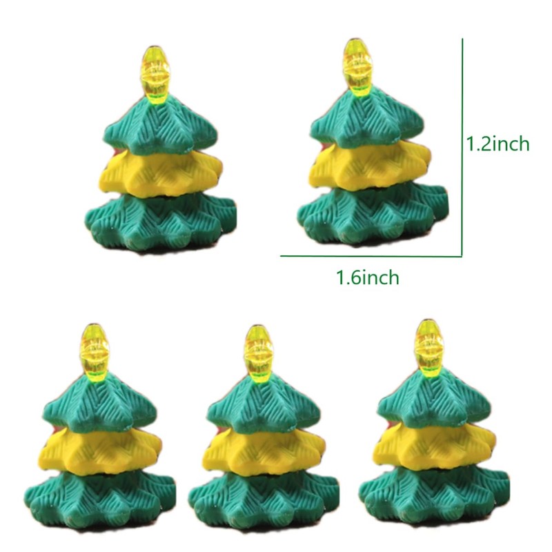 Adam Victor Creative Christmas Tree Eraser- Detachable Erasers- 16 Funny
