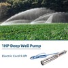 LCyindu 1HP Deep Well Submersible Pump,220V/60Hz,33GPM,207FT Head,Stainless Steel with 9.8ft