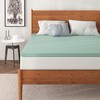 NapQueen 4 Inch Ventilated Green Tea Memory Foam Mattress Topper,