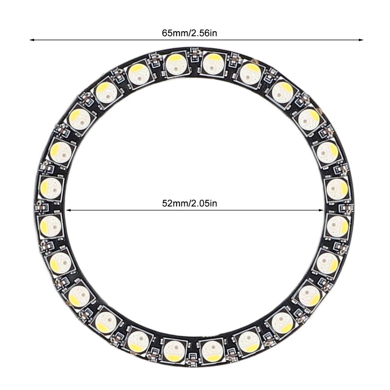 RGB LED Ring Lamp Board 24 Bit SK6812 32 Colors