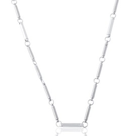 TILIFE Germanium Necklace, 99.99% Pure Stainless Steel, Magnetic Necklace, For Men, Women, Static Electricity Removal, Health Accessories, Christmas Gift, Rose Gold