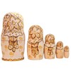 Semenowskaya Rospis Matryoshka Babuschka Matryoshka Wooden Figures Sunflower 5 Dolls
