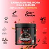 Pre entreno barbarian de 350 gr rinde 35 servicios (TAMARINDO