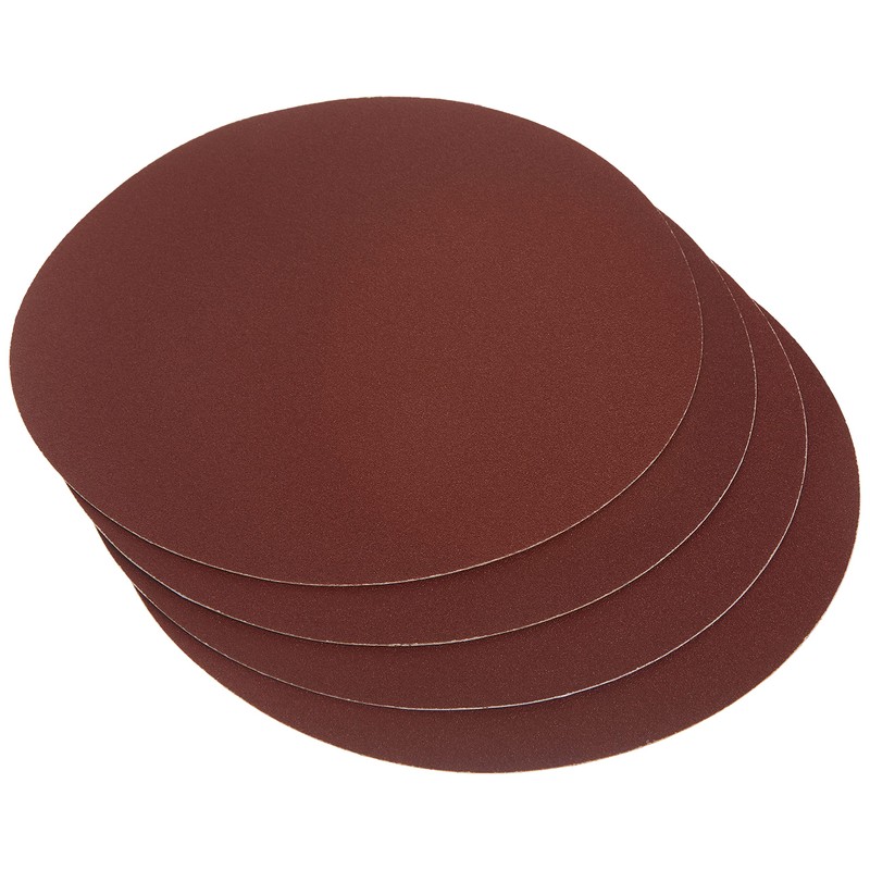 WEN 12SD80 12-Inch 80-Grit Adhesive-Backed Disc Sandpaper, 4-Pack