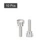 sourcing map Knurled Thumb Screws, M4x16mm Brass Shoulder Bolts Grip