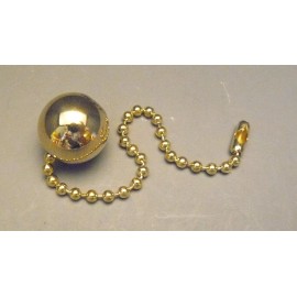 Unbranded 3/4"Solid Brass Ball with 4" Pull Chain for Ceiling Fan or Lamp, Lighting PC2