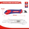 WORKPRO WORKPRO 5 Stck Cuttermesser Set 18mm mit 20 Ersatzklingen