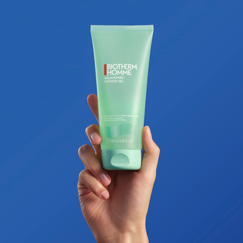 Biotherm Homme Aquapower Shower Gel, Invigorating Shower Gel & Shampoo