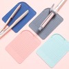 5Pcs Heat Resistant Silicone Mat Pouch for Curling Irons Hair