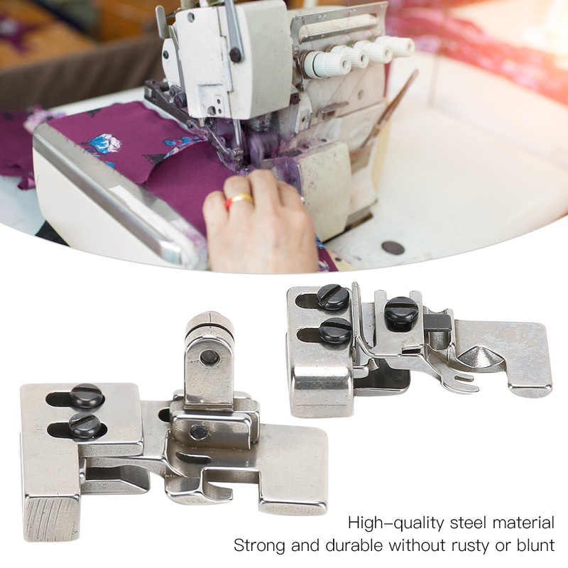 2Pcs Overlock Machine Presser Foot 4/5 String Pleat Gather Serger