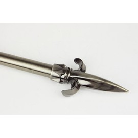 A&F Rod Decor - Curtain Rod 66-120 inch w/Sword Finial - Antique Brass