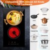 Portable 1900W Dual Burner Electric Cooktop Touch Control Timer Universal