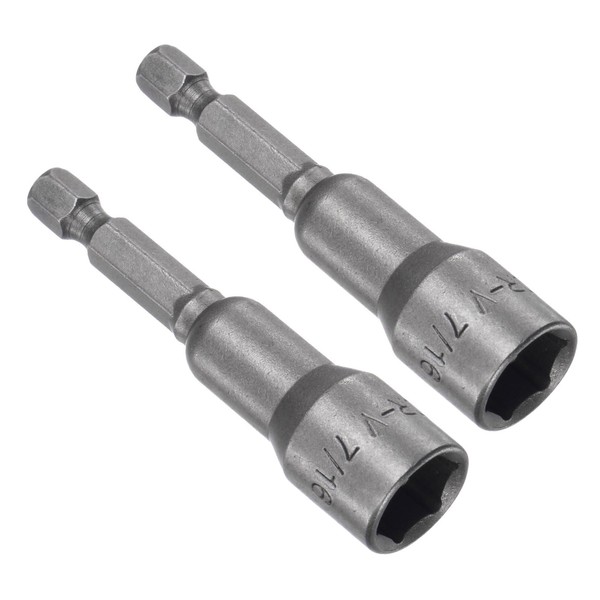 CoCud Quick-Change Nut Setter Driver Bit, 7/16-inch SAE 65mm Length