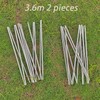 Tent Pole Replacement 11.8ft 13ft 14.5ft Aluminum Tent Rod 0.3in