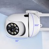1080P Outdoor Security Camera 360° Viewing Angle 2 Way Audio