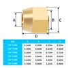 ChillWaves Brass Flare Tube Fittings, SAE 45 Degree 1/2" Flare