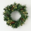 Sullivans Prelit 24" Christmas Wreath, Christmas Decor, Christmas Door Wreath