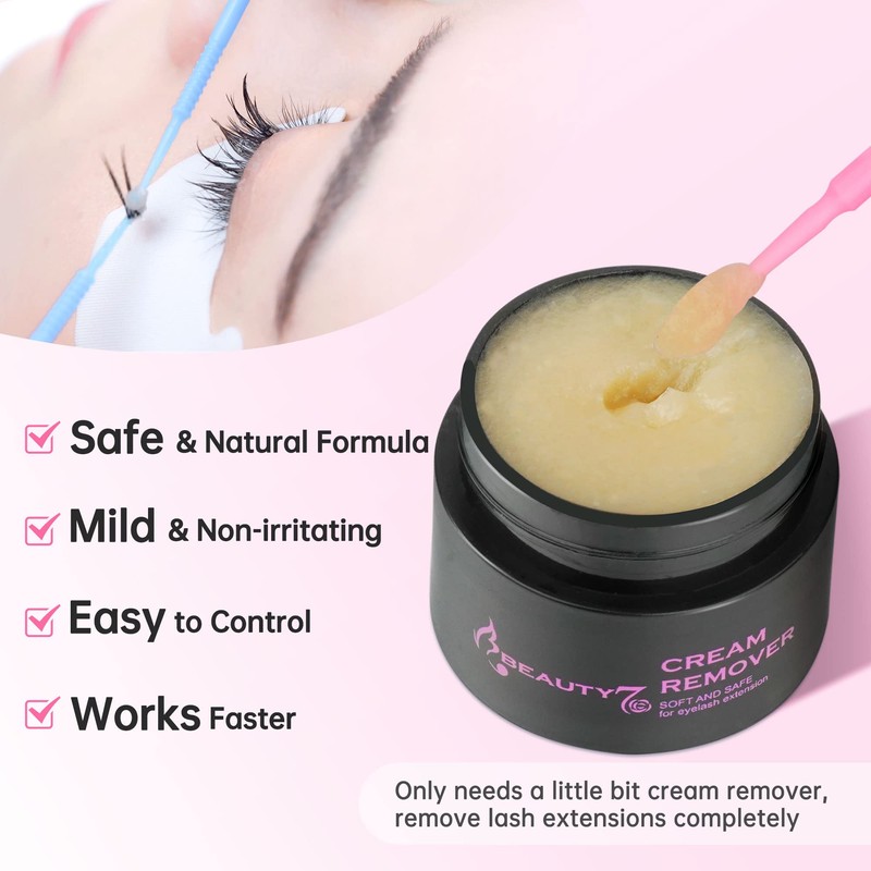 Beauty7 Eyelash Extension Remover Cream Safe Adhesive Bonder Eyelash Glue