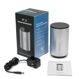 Smart Portable Indoor Radon Gas Detector for Home Use Marble Granite Basements Monitor Radon for Gas AnalyzersColor: Silver, Accuracy: 0.1