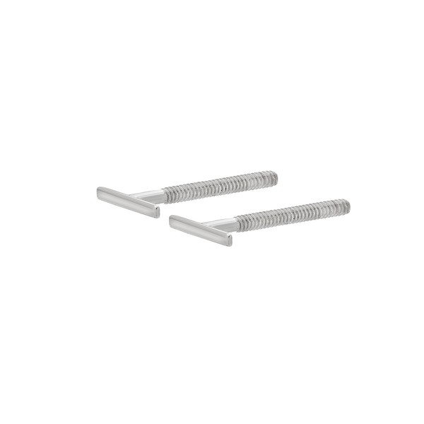14k Yellow White Gold Tiny LIne Bar Earrings for Her