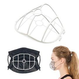 5 Pack 3D Face Mask Bracket, upgrade hook design, inner support frame, more space for comfortable breathing.