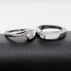 Uloveido 2 pcs His and Hers Matching Engagement Rings Set