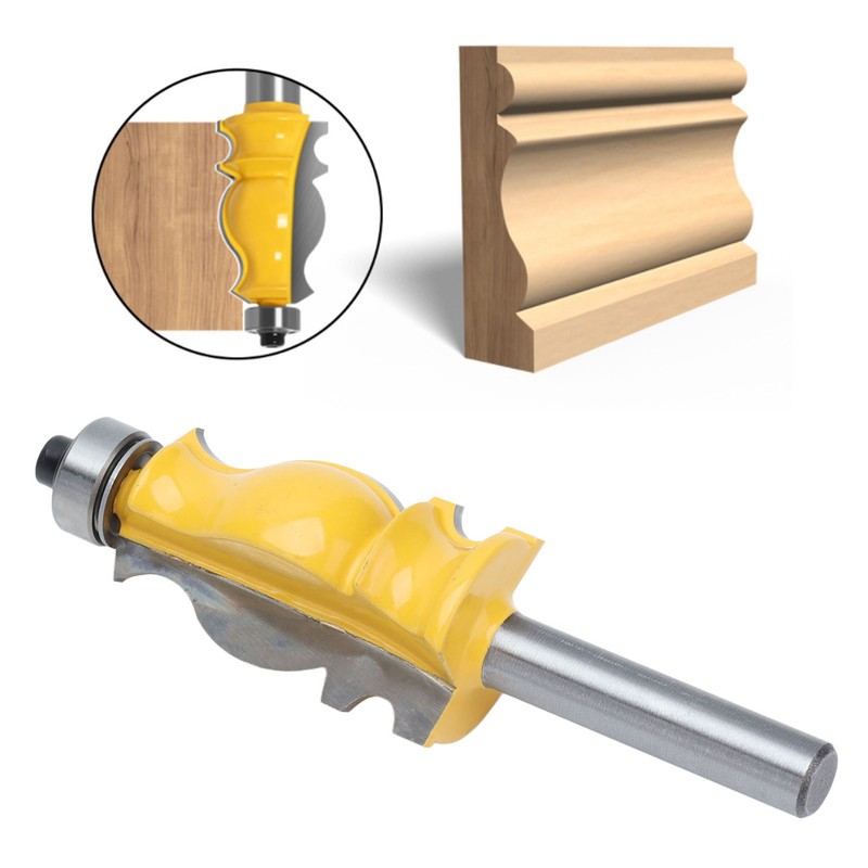 8mm Shank Handrail Milling Cutter Carbon Steel Line Molding Router
