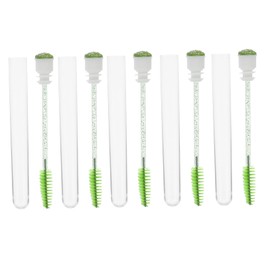 FRCOLOR 10pcs Eyelash Extensions Brushes Ergonomic Glitter Eyebrow Eyelash Comb Tube Deep Design for Salon Home Use Easy to Clean for Women Girls