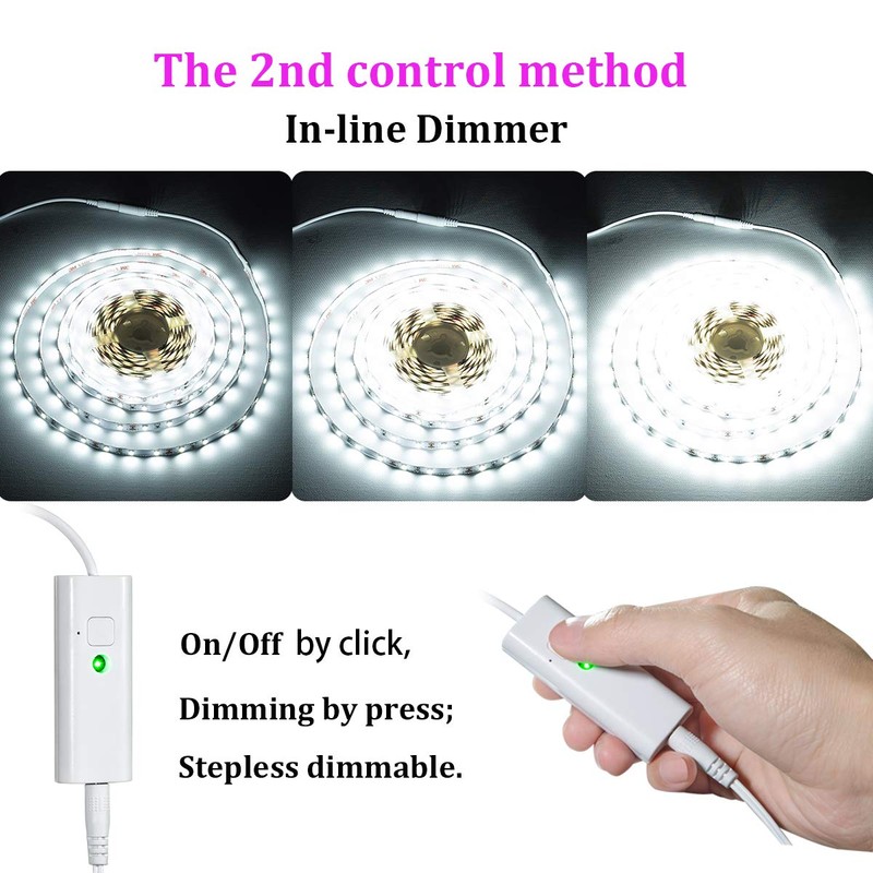WOBANE LED Strip Lights 32.8ft White, Dimmable White Light Strip