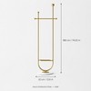 Modern Freestanding Stainless Steel Clothes Rack with Hanging Bar &