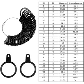 Ring Making Tools UK Ring Sizer Gauge with Ring Mandrel Rubber Hammer Repair Ring Measurement Resizer Finger Sizing Tool Jewellery Making Kit