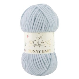 Wolans Bunny Baby Chenille Style Yarn Wool 70 Colours Available 100g Balls (Cool Blue Col 49)