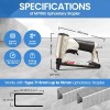 Meite 22GA 3/8" Crown Pneumatic Upholstery Stapler MT7116S With Safety