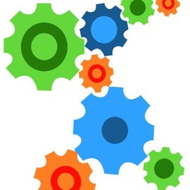 Fun Gears Wall Decals ~Peel & Stick Sticker for Boys Wall Decor