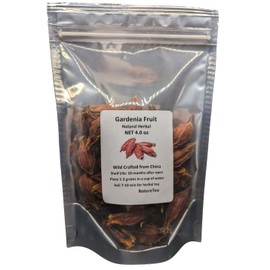 Gardenia Fruit - Dried Gardenia Fruit from 100% Nature (8 oz)