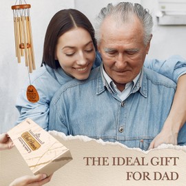 Gifts for Dad, Dad Wind Chimes, Birthday Gifts for Father from Daughter Son, Father's Day Best Gift for Dad, Present for Dad, Father, Husband, Men, Dad Gift Ideas for Thanksgiving, Christmas
