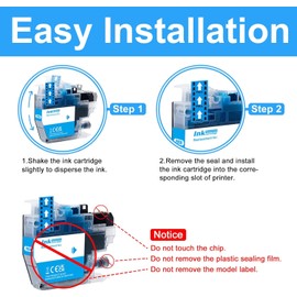 LCL LC402 LC402XL High Yield Pigment Ink Cartridge Replacement for Brother LC402XL3PKS LC402XLC LC402XLM LC402XLY for MFC-J5340DW MFC-J6540DW MFC-J6740DW MFC-J6940DW (3-Pack CMY)