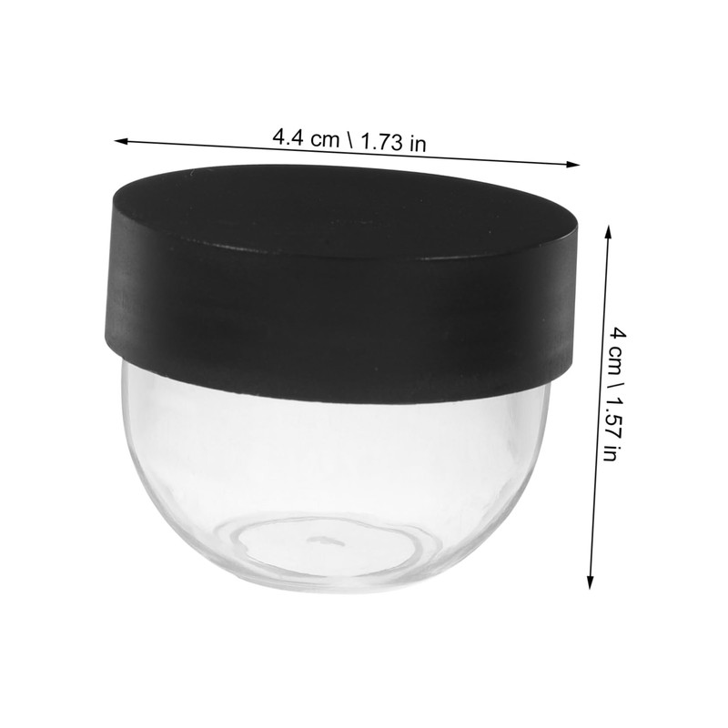 Vaguelly 1set Empty Refillable Cream Jars Travel Lotion Dispenser Cosmetic