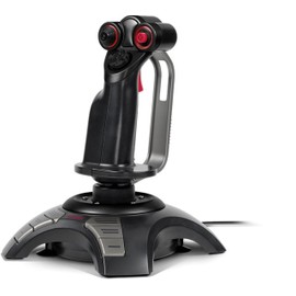 Speedlink PHANTOM HAWK Flight Stick - Joystick für PC/ Computer, Controller für Simulator-Spiele, USB, schwarz